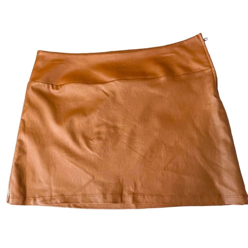 Originality Coated Mini Skirt Size L